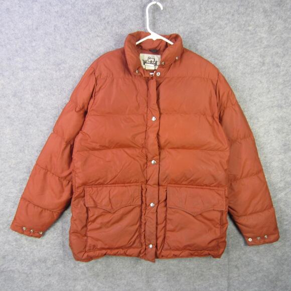 Vintage Woolrich Jacket Mens Large Down Puffer Insulated Winter Coat 80s - Picture 1 of 8